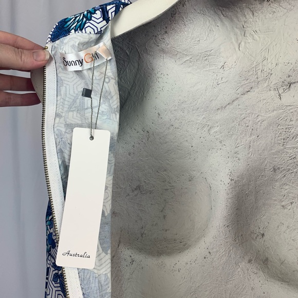 NWT Sunny Girl Floral & Bird Print Sundress SZ S - Picture 4 of 14